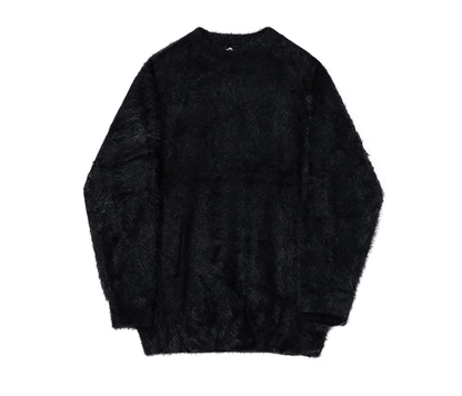 MOHAIR KNITTED ROUND NECK SWEATER
