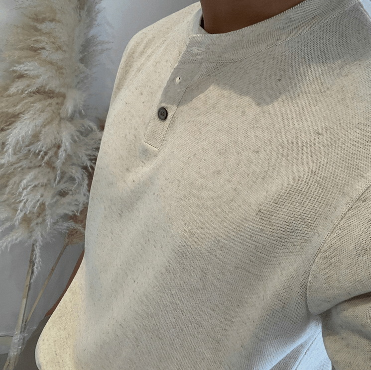 HALF BUTTON SHORT SLEEVE