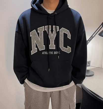 EMBROIDERED NYC PULLOVER HOODIE