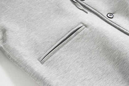 OVERSIZE BUTTON-UP HOODIE JACKET