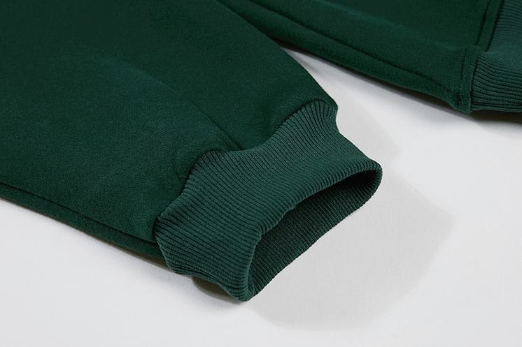 GREEN LETTERED HOODIE