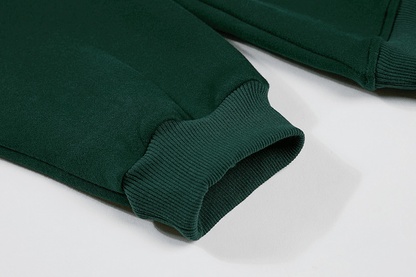 GREEN LETTERED HOODIE