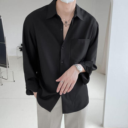 ESSENTIALS BUTTON-UP COLLAR SHIRT