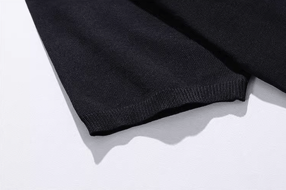 KNIT MOCK NECK SHORT SLEEVE