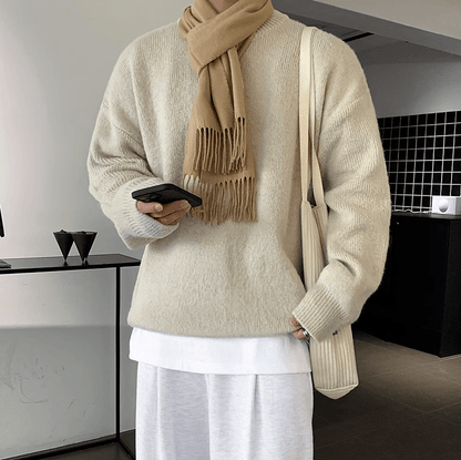 KNITTED PULLOVER SWEATER