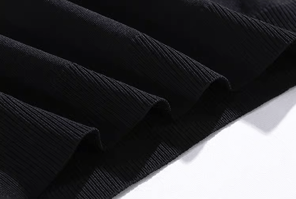 KNIT MOCK NECK SHORT SLEEVE