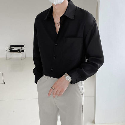 ESSENTIALS BUTTON-UP COLLAR SHIRT
