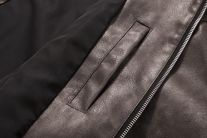 OLD BROWN RODEO LEATHER ZIP-UP JACKET