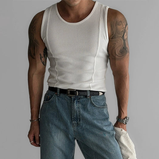 VERTICAL STRIPED TANK TOP