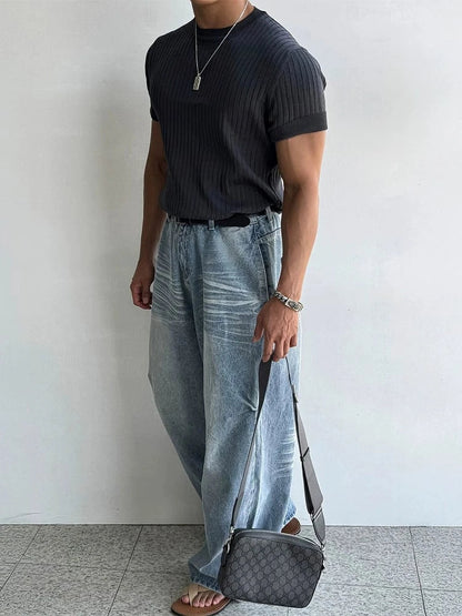 KNIT SHORT SLEEVE