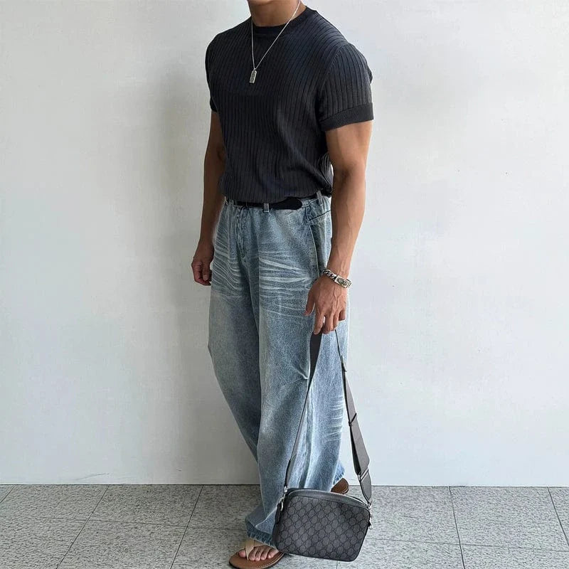 KNIT SHORT SLEEVE
