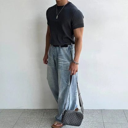 KNIT SHORT SLEEVE