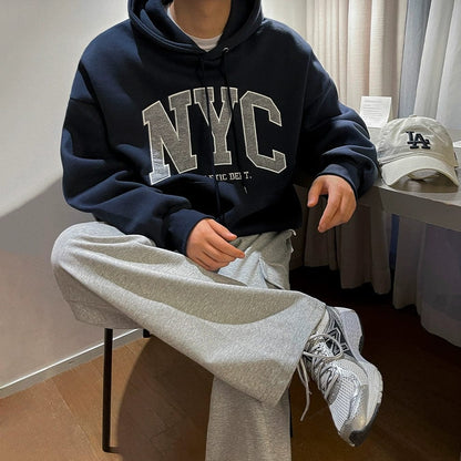 EMBROIDERED NYC PULLOVER HOODIE