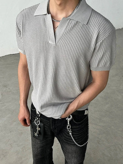 KNITWEAR V-NECK SHORT SLEEVE