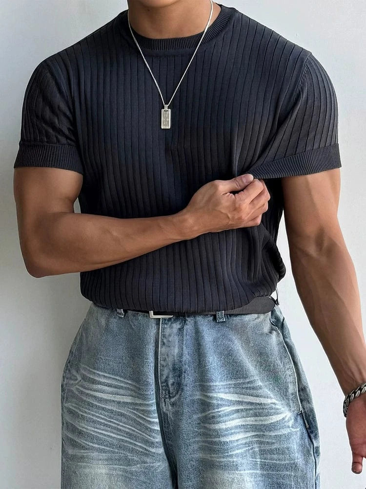 KNIT SHORT SLEEVE
