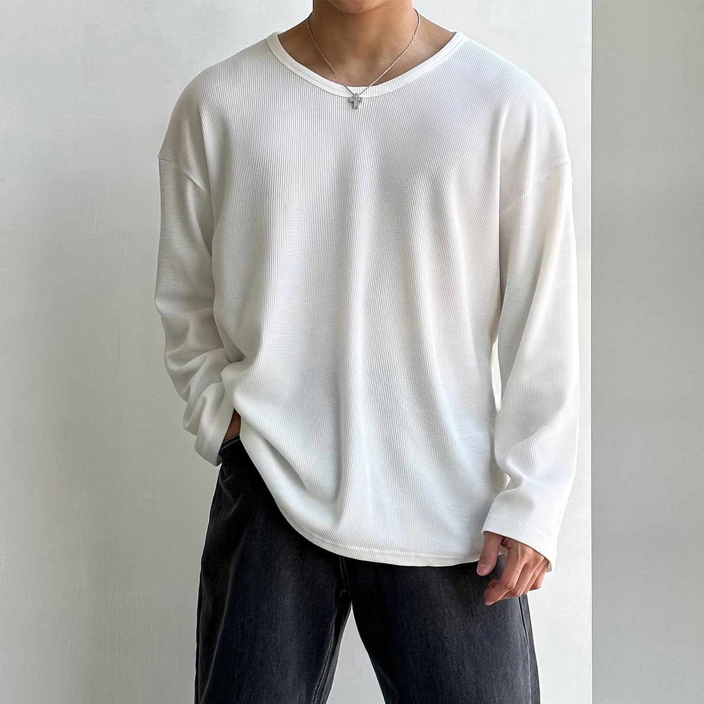 WAFFLE KNIT LONGSLEEVE