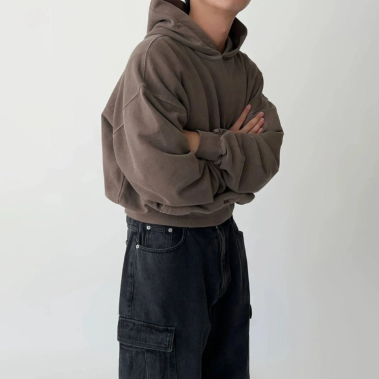 CROP PULLOVER HOODIE