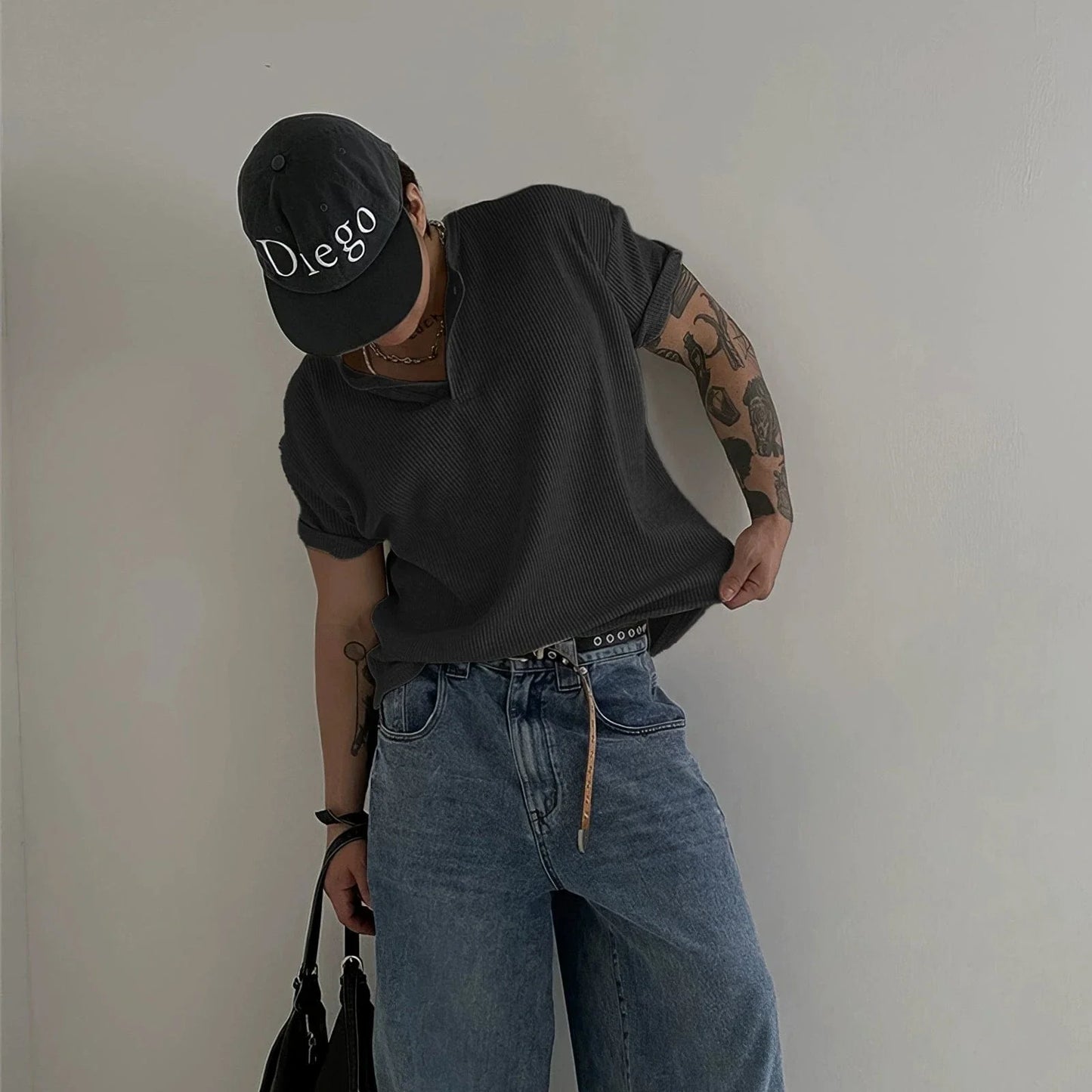 HENLEY COLLAR SHORT SLEEVE