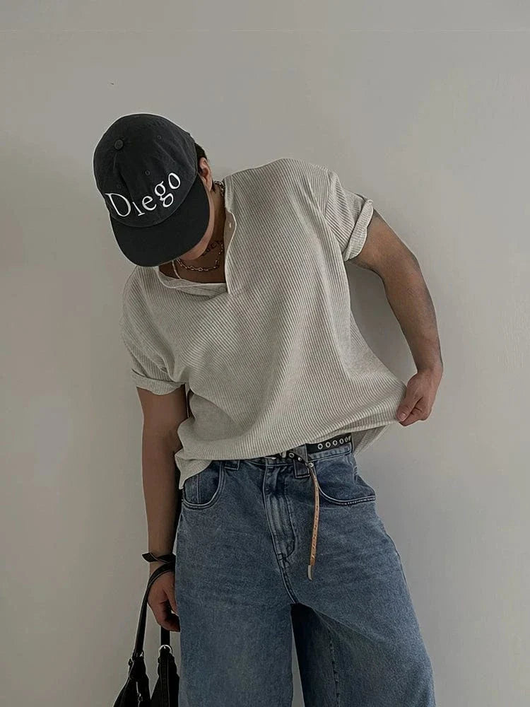 HENLEY COLLAR SHORT SLEEVE