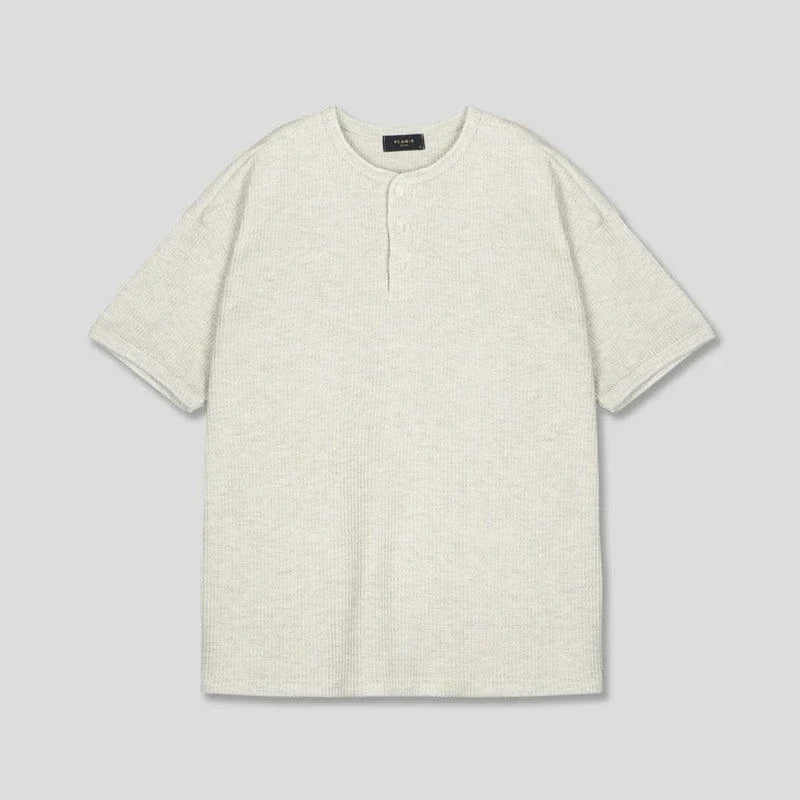 HENLEY COLLAR SHORT SLEEVE