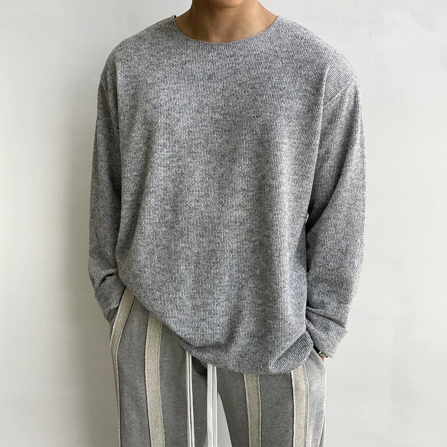 KNIT PULLOVER LONG SLEEVE