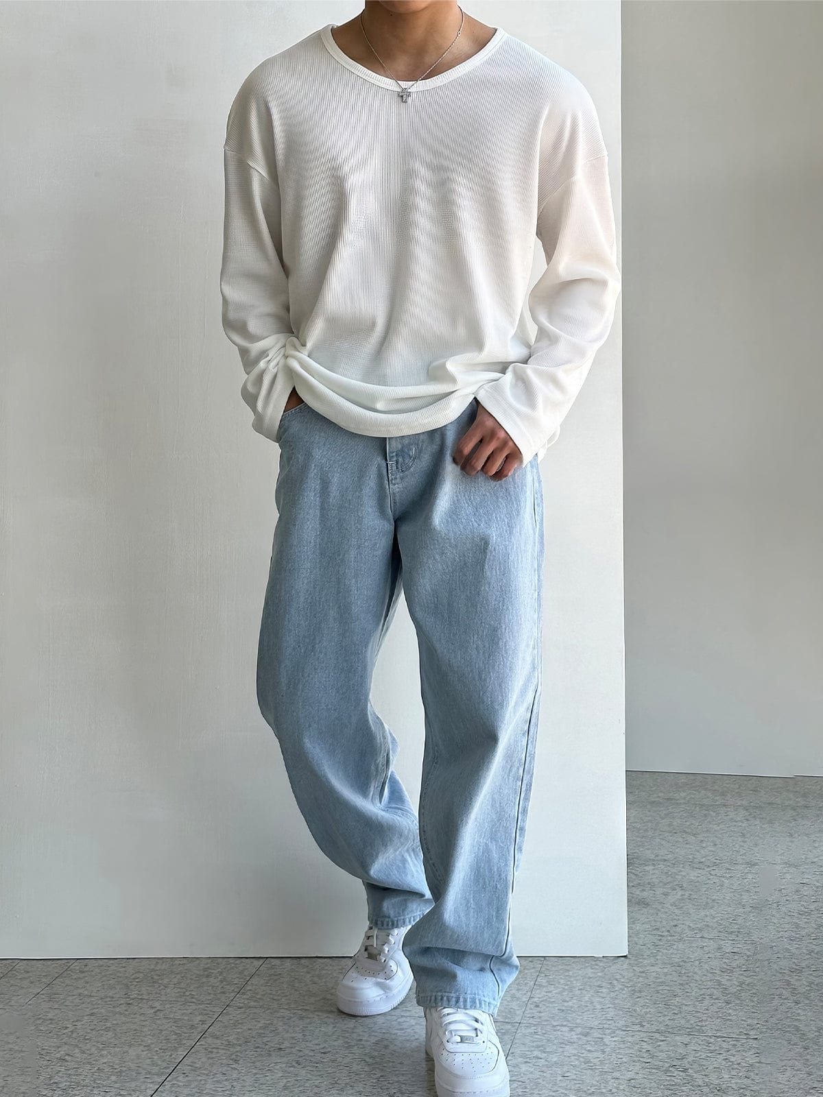 WAFFLE KNIT LONGSLEEVE