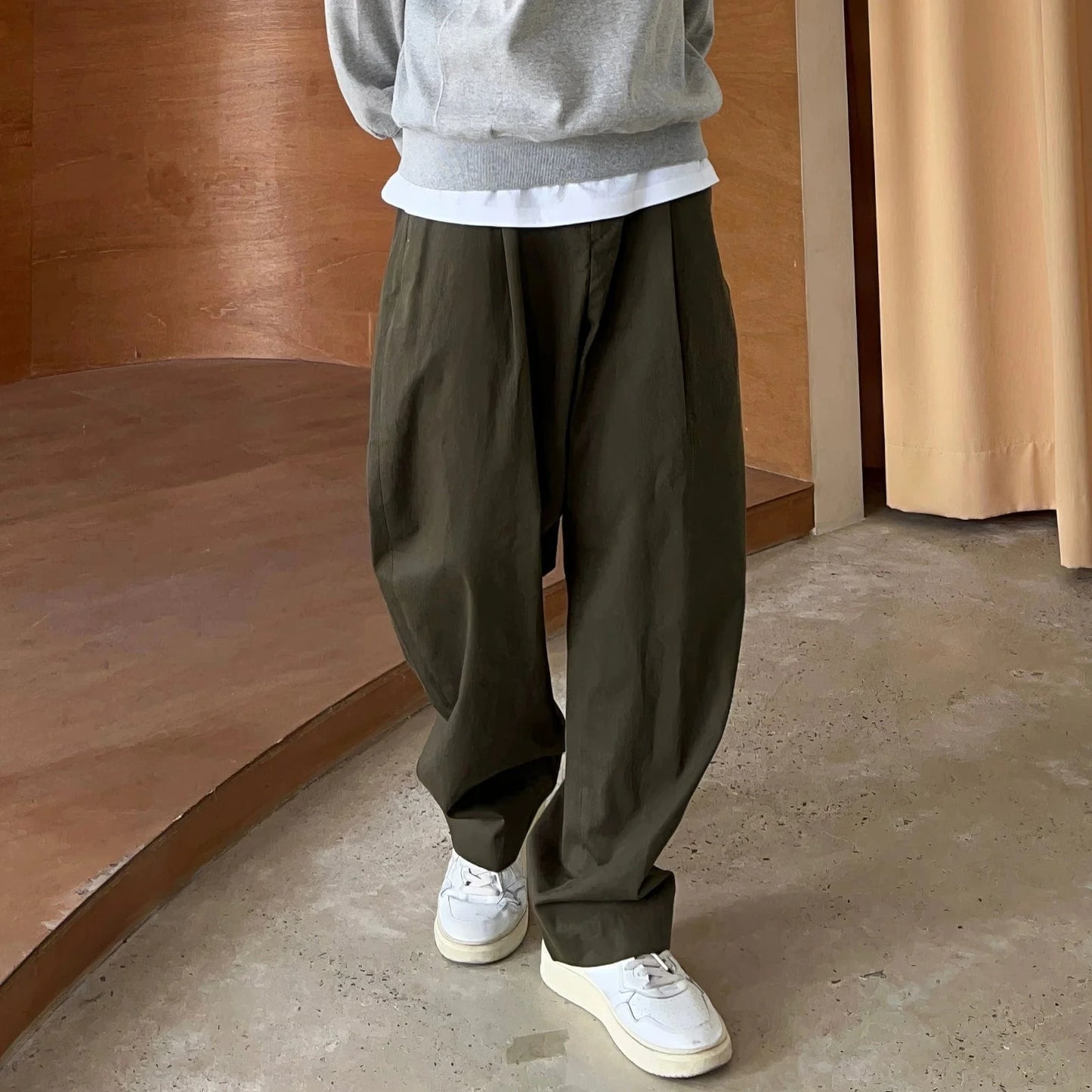 WORK WEAR FOLDED WIDE PANTS