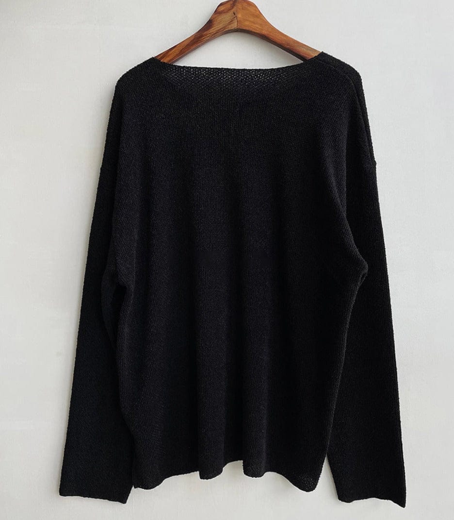 KNIT PULLOVER LONG SLEEVE