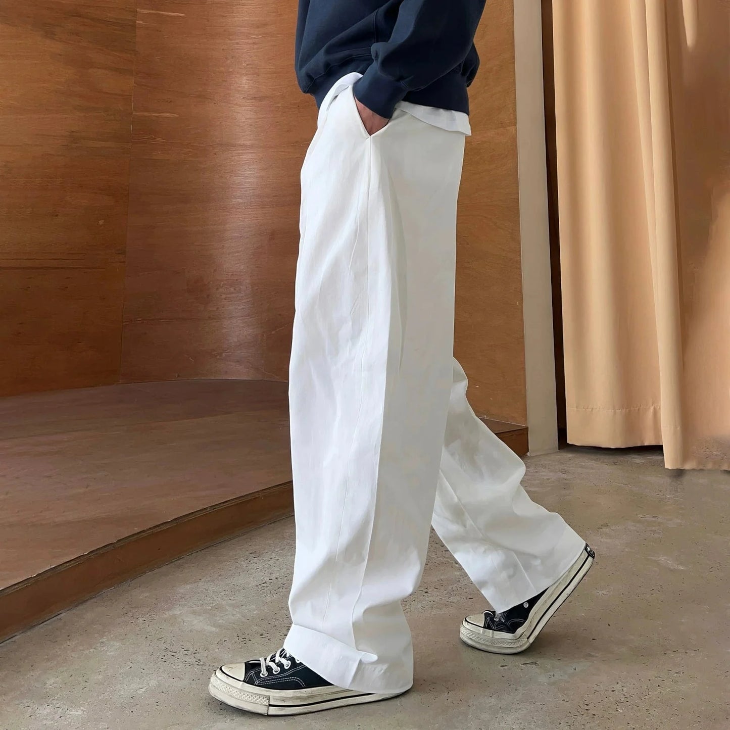 WORK WEAR FOLDED WIDE PANTS