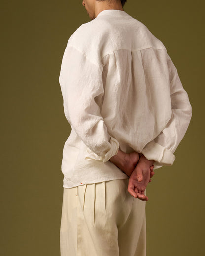 HENLEY COLLAR LONGSLEEVE SHIRT