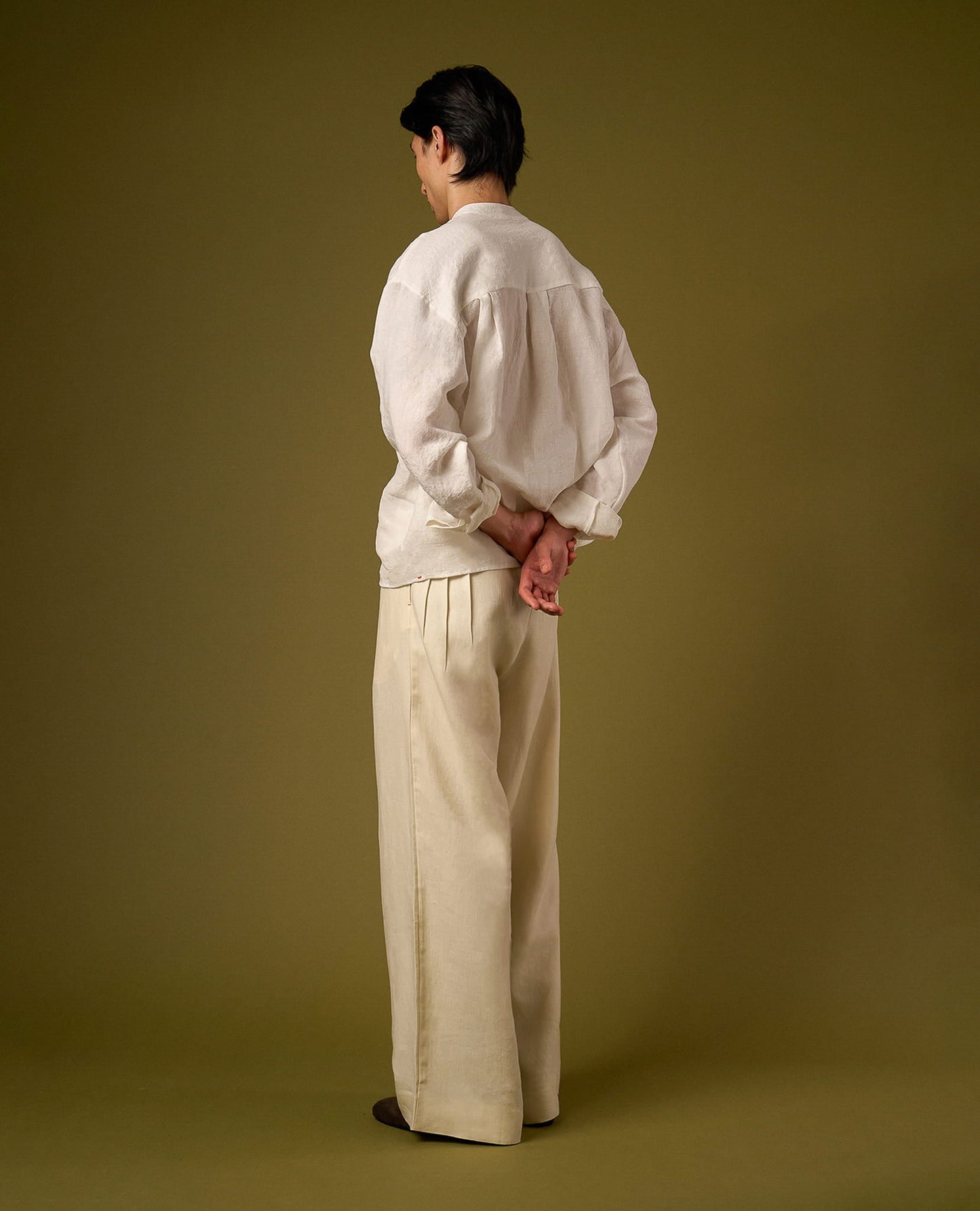 HENLEY COLLAR LONGSLEEVE SHIRT