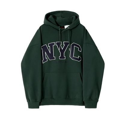 EMBROIDERED NYC PULLOVER HOODIE