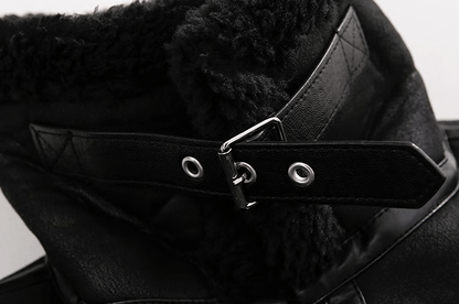 SUEDE MOTORCYCLE LEATHER JACKET