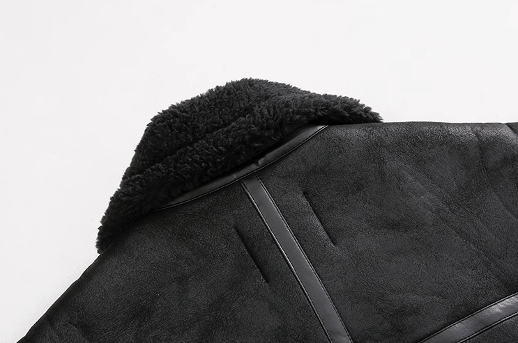 SUEDE MOTORCYCLE LEATHER JACKET