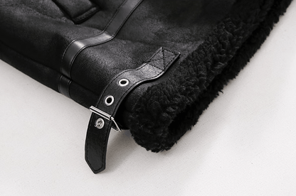 SUEDE MOTORCYCLE LEATHER JACKET